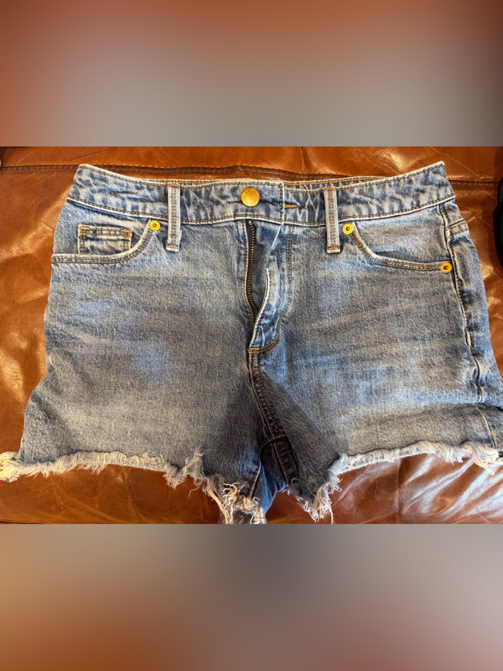 Universal Thread Light Blue Raw Hem Denim Shorts